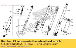 Tutaj możesz zamówić ochraniacz, r. Fr. Widelec * t od Honda , z numerem części 51610MEN000ZA: