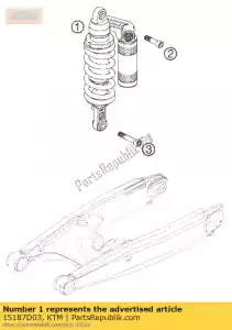 ktm 15187D03 monoshock 950 supermoto-r 08 - Onderkant