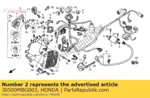 honda 30500MBG003 bobina di accensione - Parte inferiore