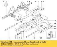 33172343556, BMW, boulon bmw c1 125 200 2000 2001 2002 2003 2004, Nouveau