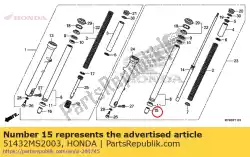 Here you can order the piece, oil lock from Honda, with part number 51432MS2003: