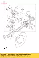 2CR2580W0000, Yamaha, caliper assy, rear 2 yamaha  yfz r yzf r 1000 2015 2016 2017 2018 2019 2020 2021, New