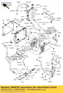 Kawasaki 390620182 ch?odzenie w??a, g?owica, rr-the - Dół