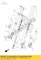 1SL231200000, Yamaha, tube intérieur comp. (g.h.) yamaha  yz 250 450 2014 2015 2016 2017, Nouveau