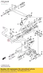 Here you can order the bar,rr stabiliz from Suzuki, with part number 6165131G10: