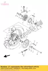 Aqui você pode pedir o falado definido, traseiro em Yamaha , com o número da peça 1B2F53041000: