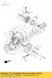 yamaha 1B2F53041000 falado definido, traseiro - Lado inferior