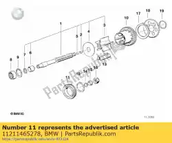 Here you can order the grooved ball bearing - 83,5x50x16      from BMW, with part number 11211465278: