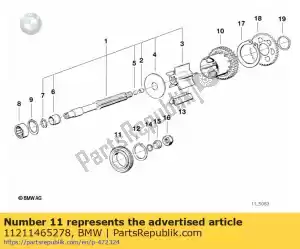 bmw 11211465278 grooved ball bearing - 83,5x50x16 - Bottom side