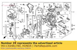 jet, belangrijkste, # 178 van Honda, met onderdeel nummer 99113GHB1780, bestel je hier online: