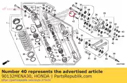 Aqui você pode pedir o parafuso, link, 12x87 em Honda , com o número da peça 90132MENA30: