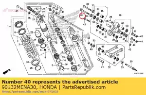 honda 90132MENA30 parafuso, link, 12x87 - Lado inferior