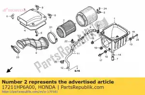 Honda 17211HP6A00 komp. nadwozia, filtr powietrza - Dół