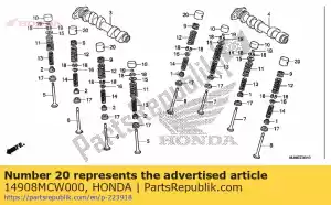 honda 14908MCW000 poussoir b, soupape (3.14) - La partie au fond