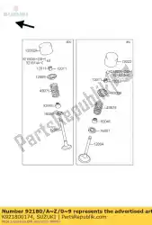 Here you can order the shim,t=2. 675 from Suzuki, with part number K921800174: