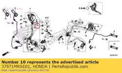 Here you can order the set plate a from Honda, with part number 37971MKSE01: