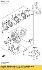 Suzuki 6445531G00 parafuso, freio rr c - Lado inferior