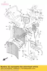 Aquí puede pedir manguera 1 de Yamaha , con el número de pieza 3P61243A0000: