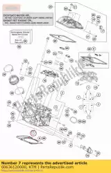 Ici, vous pouvez commander le culasse arrière auprès de KTM , avec le numéro de pièce 60636120000: