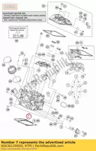 ktm 60636120000 culasse arrière - La partie au fond