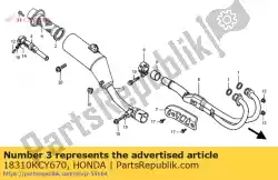 geen beschrijving beschikbaar op dit moment van Honda, met onderdeel nummer 18310KCY670, bestel je hier online: