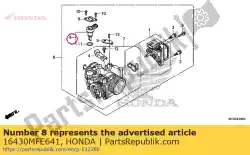 Aqui você pode pedir o conjunto de válvulas, controle de ar ocioso em Honda , com o número da peça 16430MFE641: