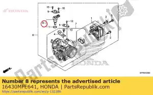 honda 16430MFE641 conjunto de válvulas, controle de ar ocioso - Lado inferior