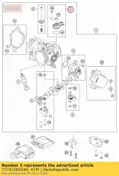 Aqui você pode pedir o sensor de mapa cpl. Em KTM , com o número da peça 77741085044: