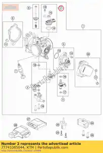 ktm 77741085044 sensor de mapa cpl. - Lado inferior