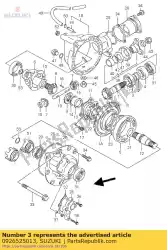 Qui puoi ordinare cuscinetto a rulli da Suzuki , con numero parte 0926525013: