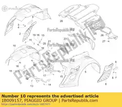 Aqui você pode pedir o pannello paracalore motore completo em Piaggio Group , com o número da peça 1B009157: