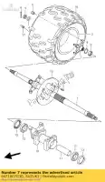 6471007G30, Suzuki, Axle,rear suzuki lt z 400 2005 2006 2007 2008, New