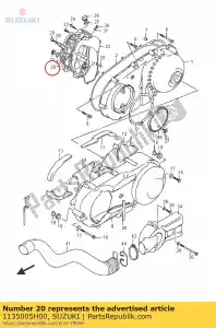 suzuki 1135005H00 ok?adka, magneto - Dół