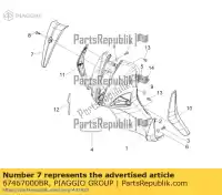 67467000BR, Piaggio Group, przedni luk     , Nowy