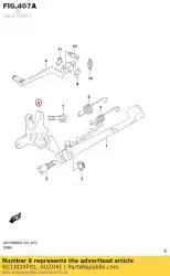 Here you can order the bracket,prop st from Suzuki, with part number 4233024F01: