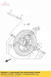 Aqui você pode pedir o rolamento espaçador em Yamaha , com o número da peça 2DMF51170000: