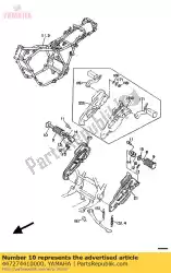 Aquí puede pedir reposapiés, trasero (r. H) de Yamaha , con el número de pieza 447274410000: