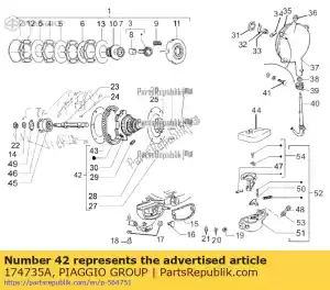 Piaggio Group 174735A przek?adnia spr??ynowa - Dół