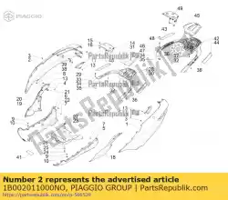 Tutaj możesz zamówić prawy panel boczny od Piaggio Group , z numerem części 1B002011000NO: