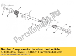 Aprilia AP8502356, Gear lever return spring, OEM: Aprilia AP8502356