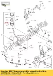 Here you can order the reservoir,rr master c from Kawasaki, with part number 430781178: