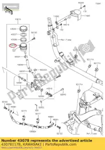 Kawasaki 430781178 reservoir,rr master c - Bottom side