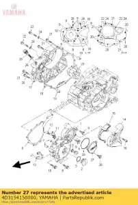 yamaha 4D3154150000 couvercle, générateur - La partie au fond