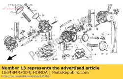 Aqui você pode pedir o conjunto de válvula, corte de ar em Honda , com o número da peça 16048MR7004:
