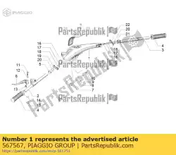 Qui puoi ordinare manubrio da Piaggio Group , con numero parte 567567: