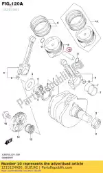 Here you can order the pin,piston from Suzuki, with part number 1215124A00: