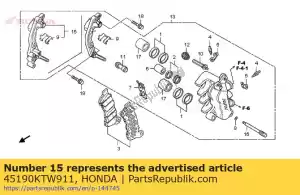Honda 45190KTW911 brkt sub assy, ??l f - Lado inferior