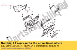 Ici, vous pouvez commander le pas de description disponible auprès de Honda , avec le numéro de pièce 83750MR5000ZA: