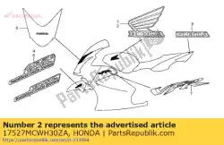 Aqui você pode pedir o marca, l. Tanque de combustível (###) * type1 * (type1) em Honda , com o número da peça 17527MCWH30ZA: