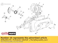 AP8206149, Piaggio Group, Ressort de rappel du levier aprilia  amico area area 51 gulliver rally scarabeo sonic sr 50 51 65 100 1990 1991 1992 1993 1994 1995 1996 1997 1998 1999 2000 2001 2002 2003 2004 2005 2006 2007, Nouveau